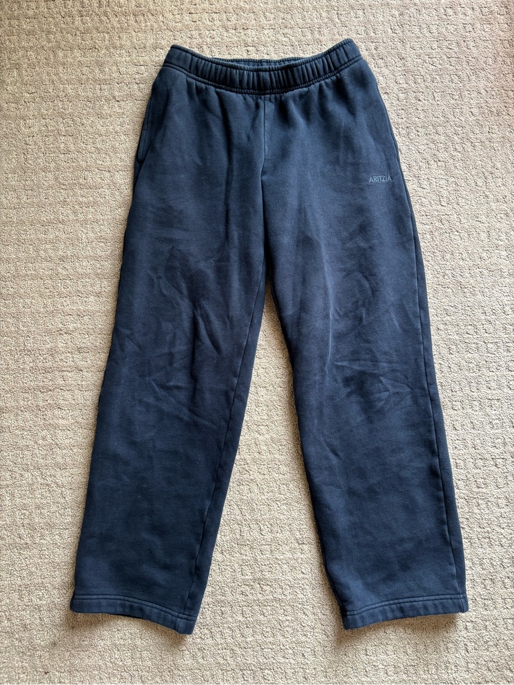 Aritzia Sweatfleece Mega Fit Navy Sweatpants